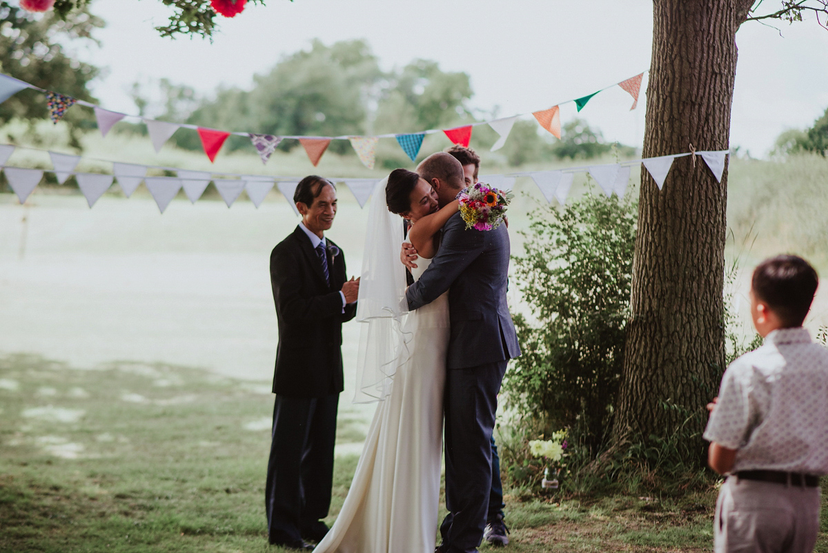 j crew dress colourful kent farm wedding 26 1