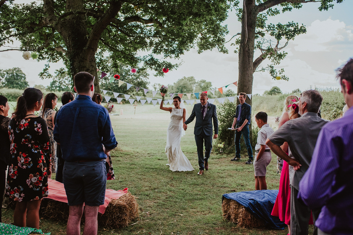 j crew dress colourful kent farm wedding 27 1