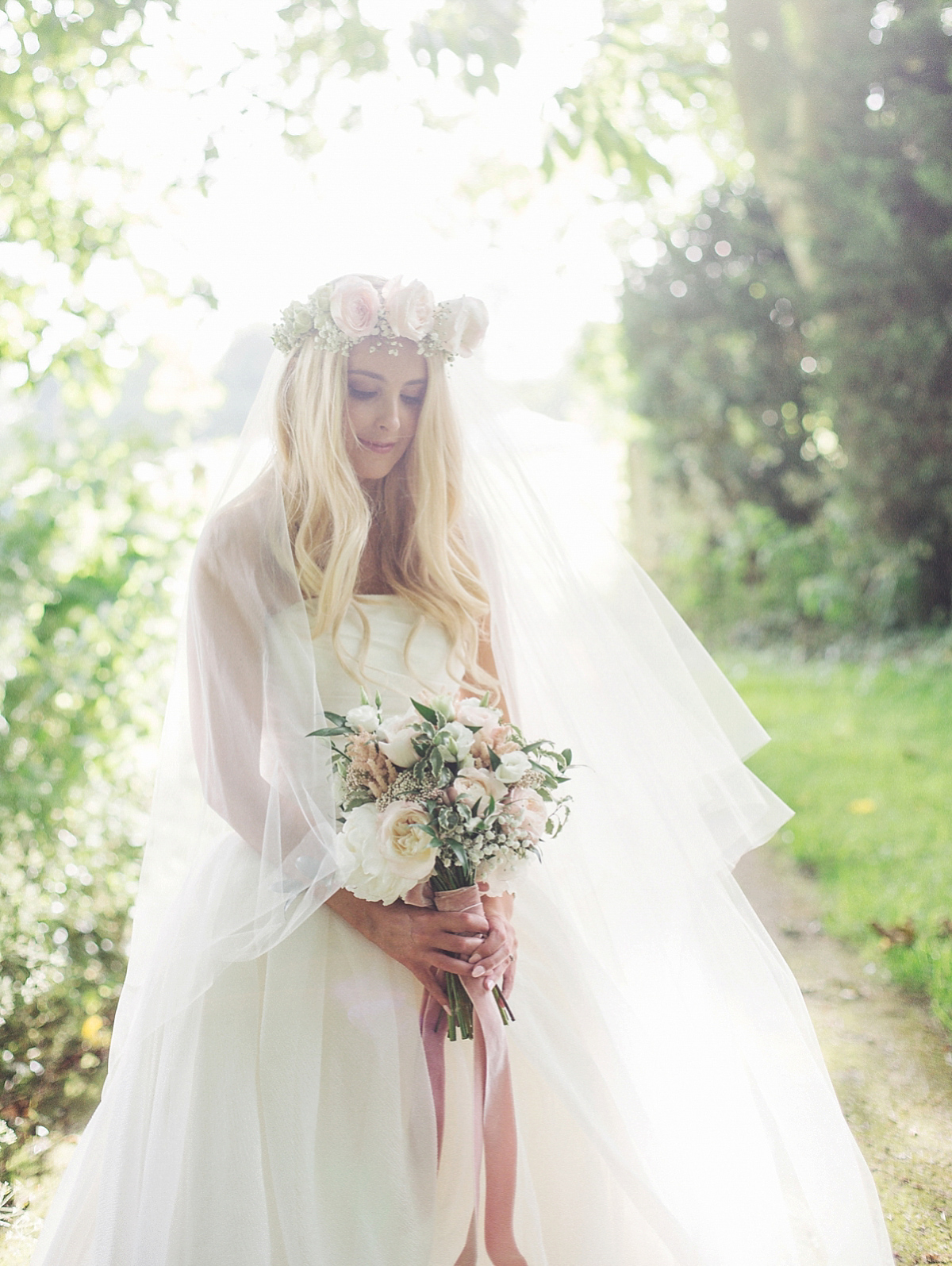 romantic pink notley abbey wedding 23 1