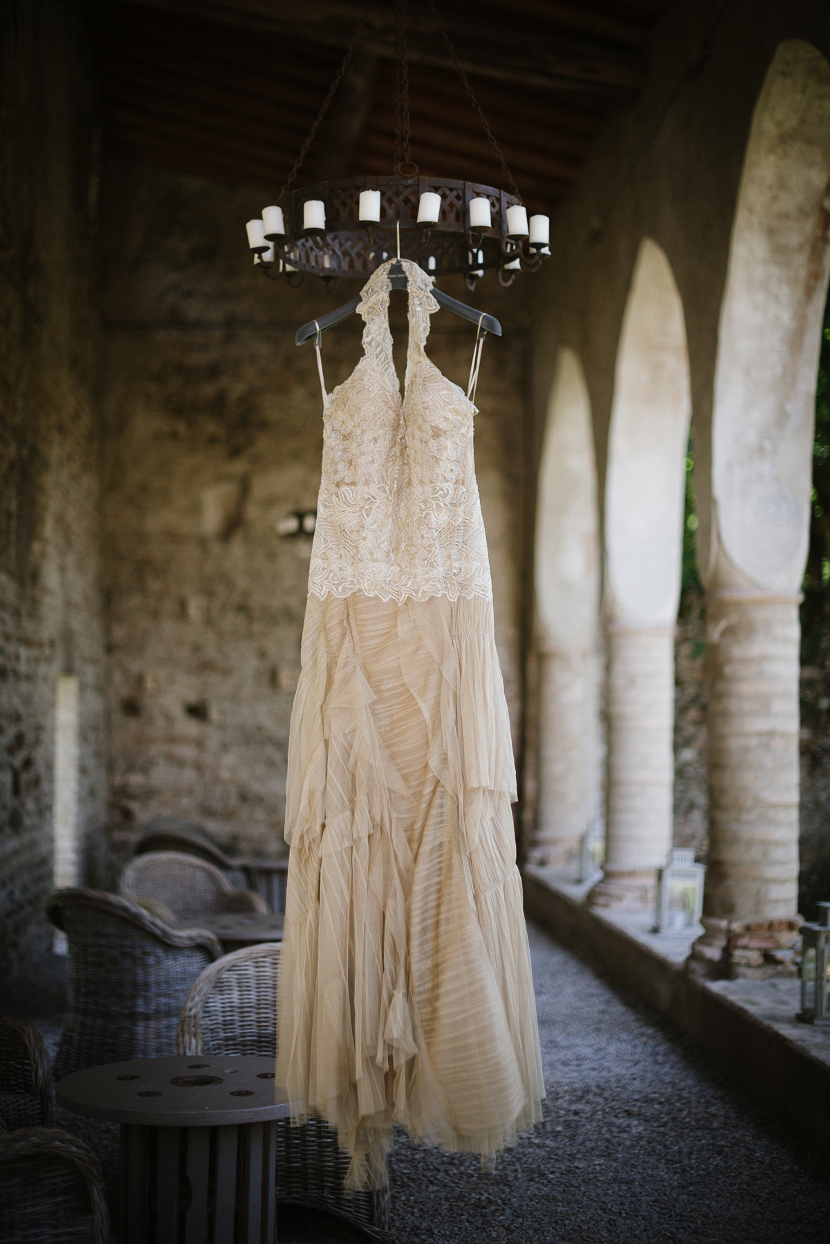 Gold Alberta Ferretti wedding dress 10 1
