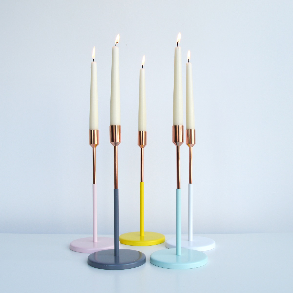 Jansen Co Splash Of Colour Copper Candle Holder Large £29 each