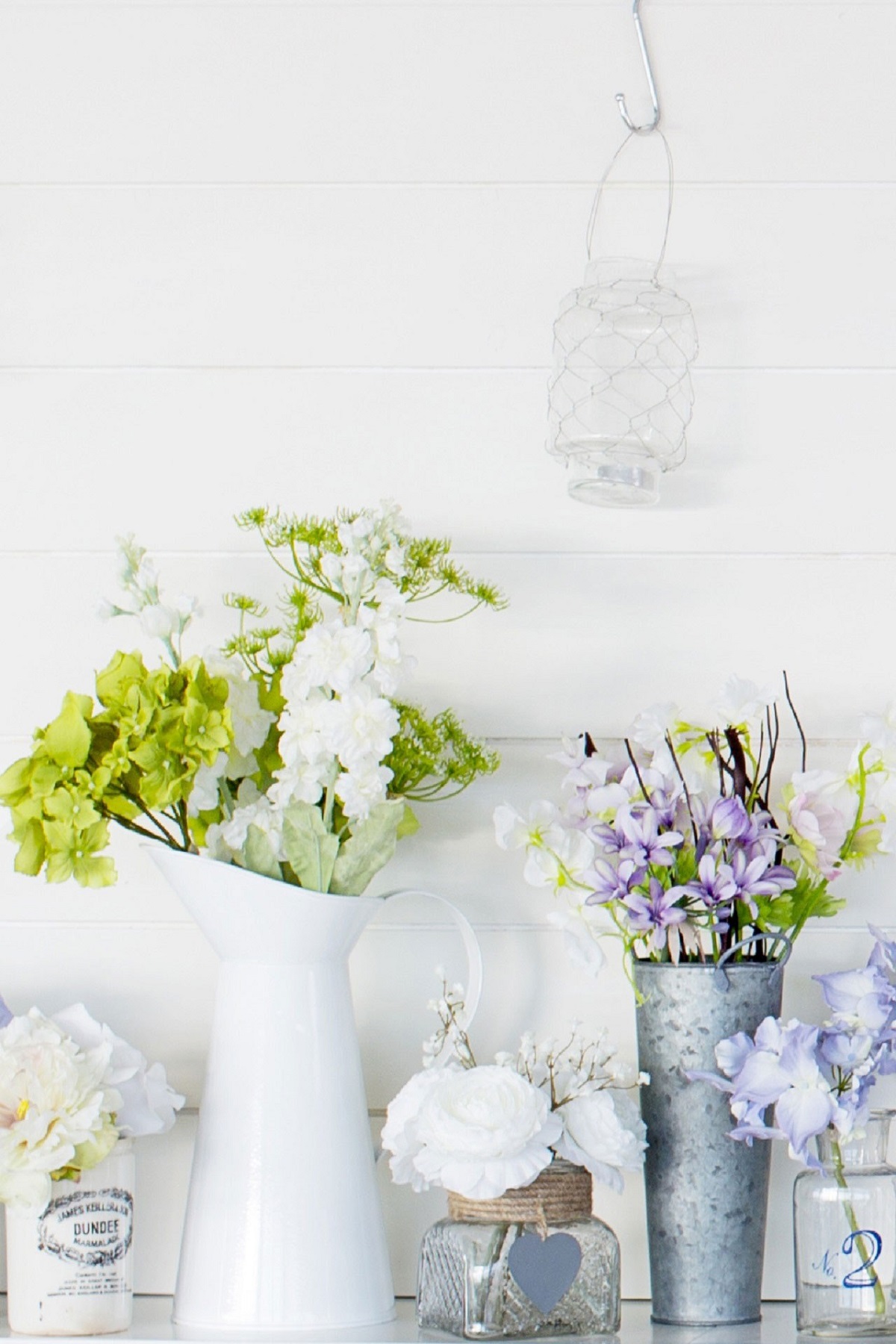 Paper Whites Agapanthus Gypsophila Jug from £29.50