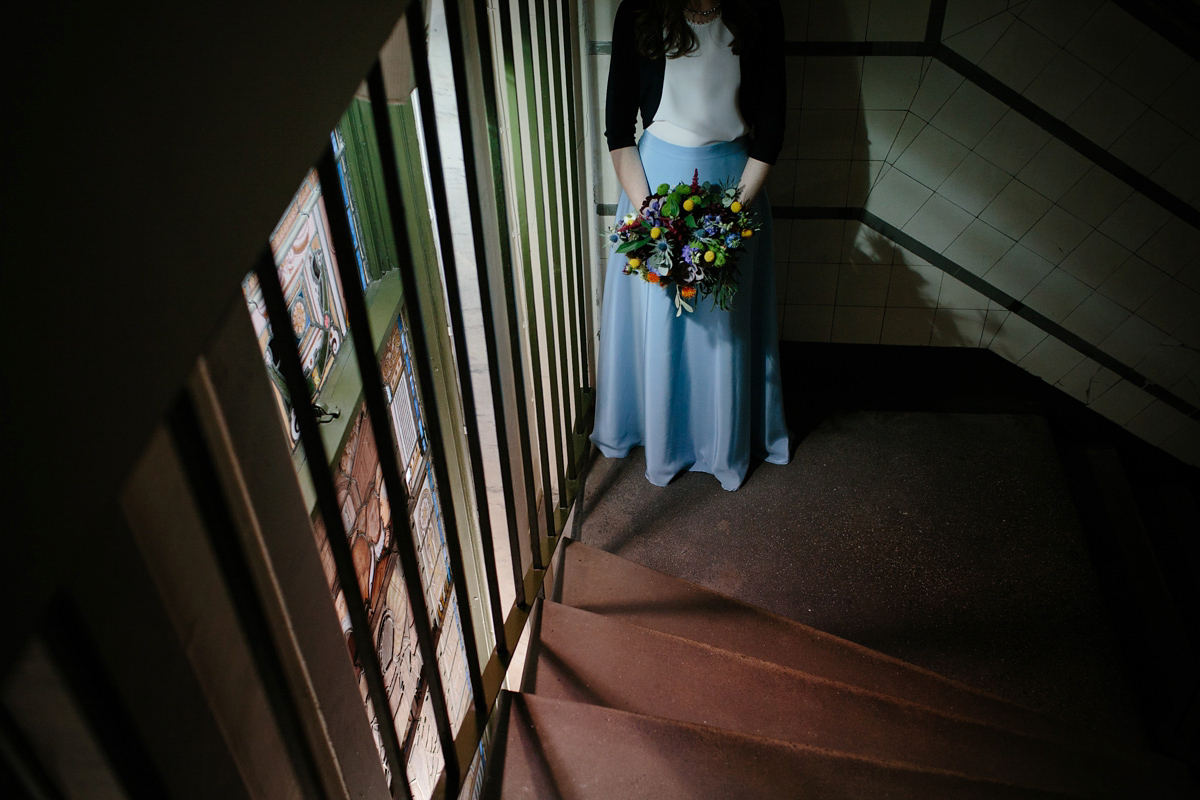 alternative wedding blue skirt 60 1