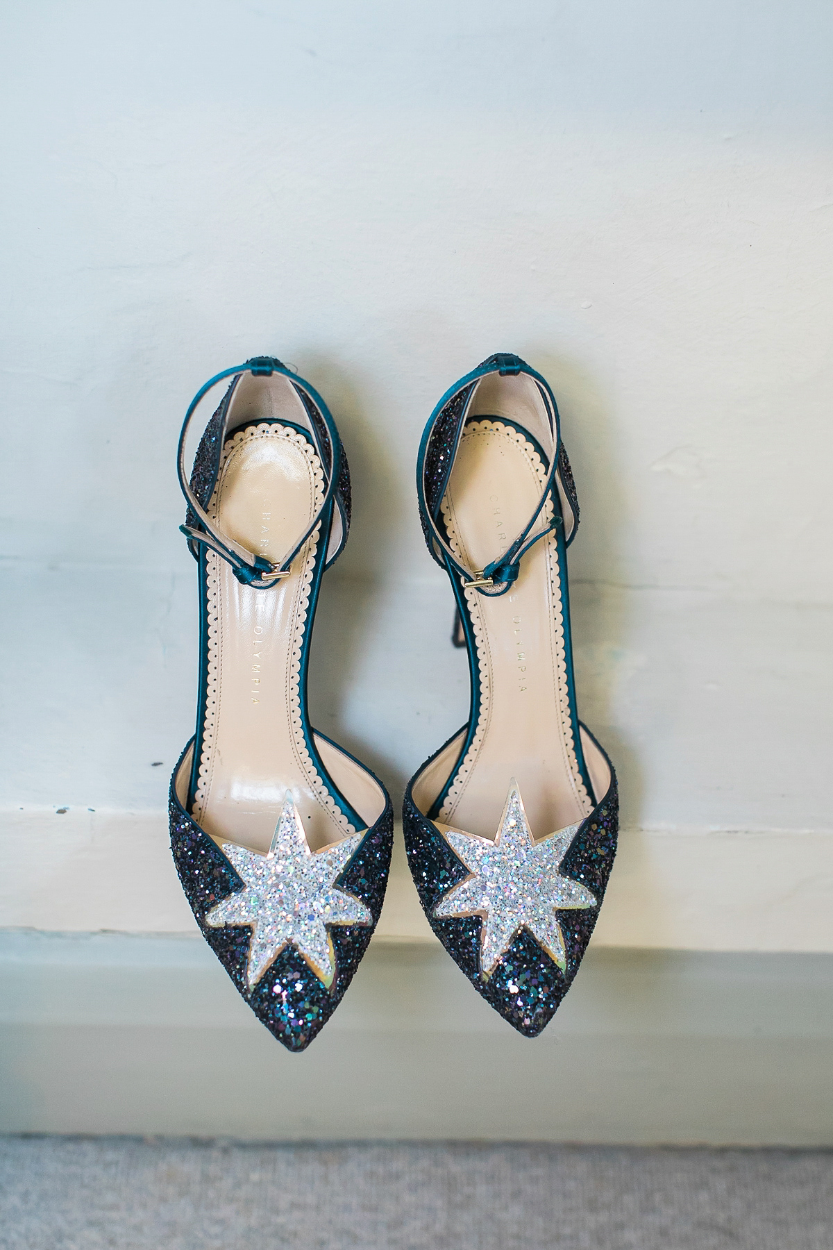 blue wedding dress charlotte olympia star shoes 21 1