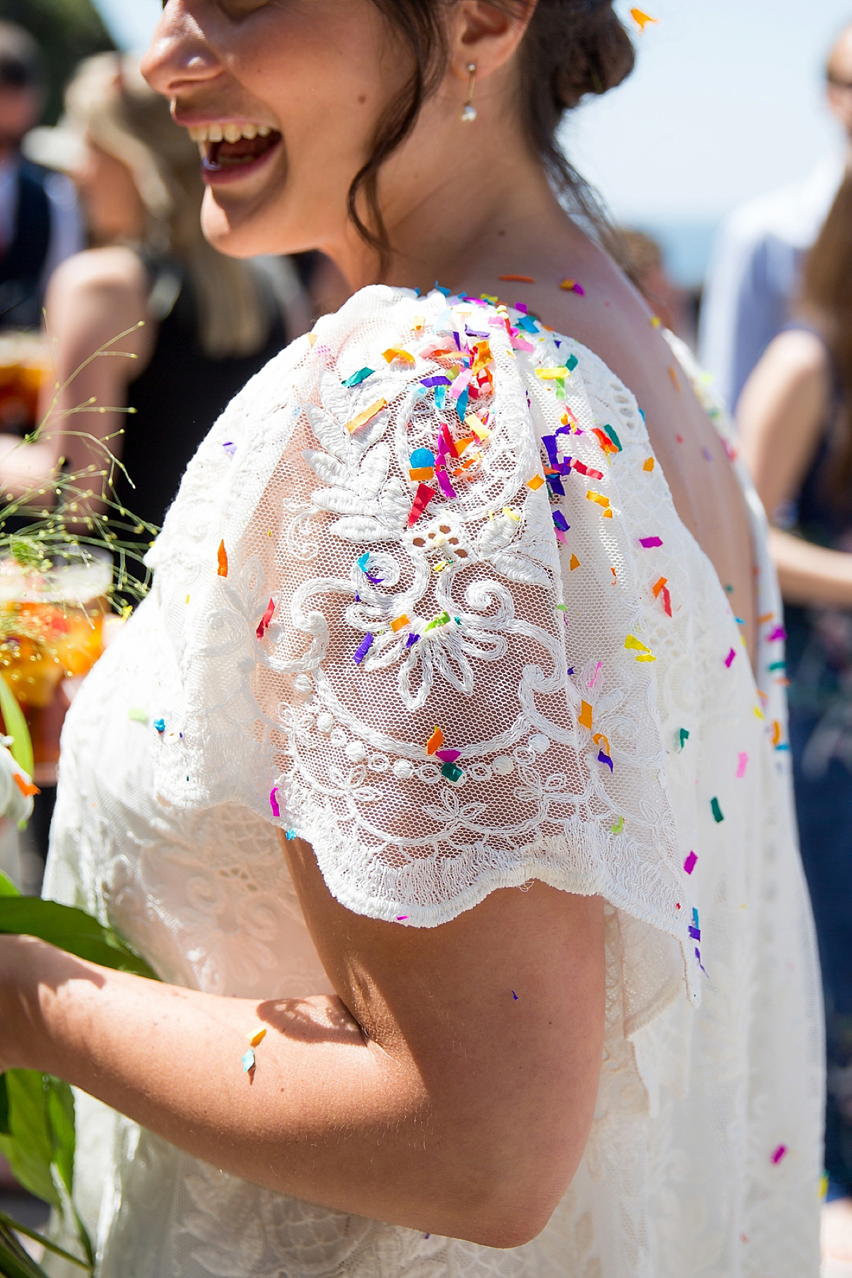 bouret lace beach wedding devon 25 3