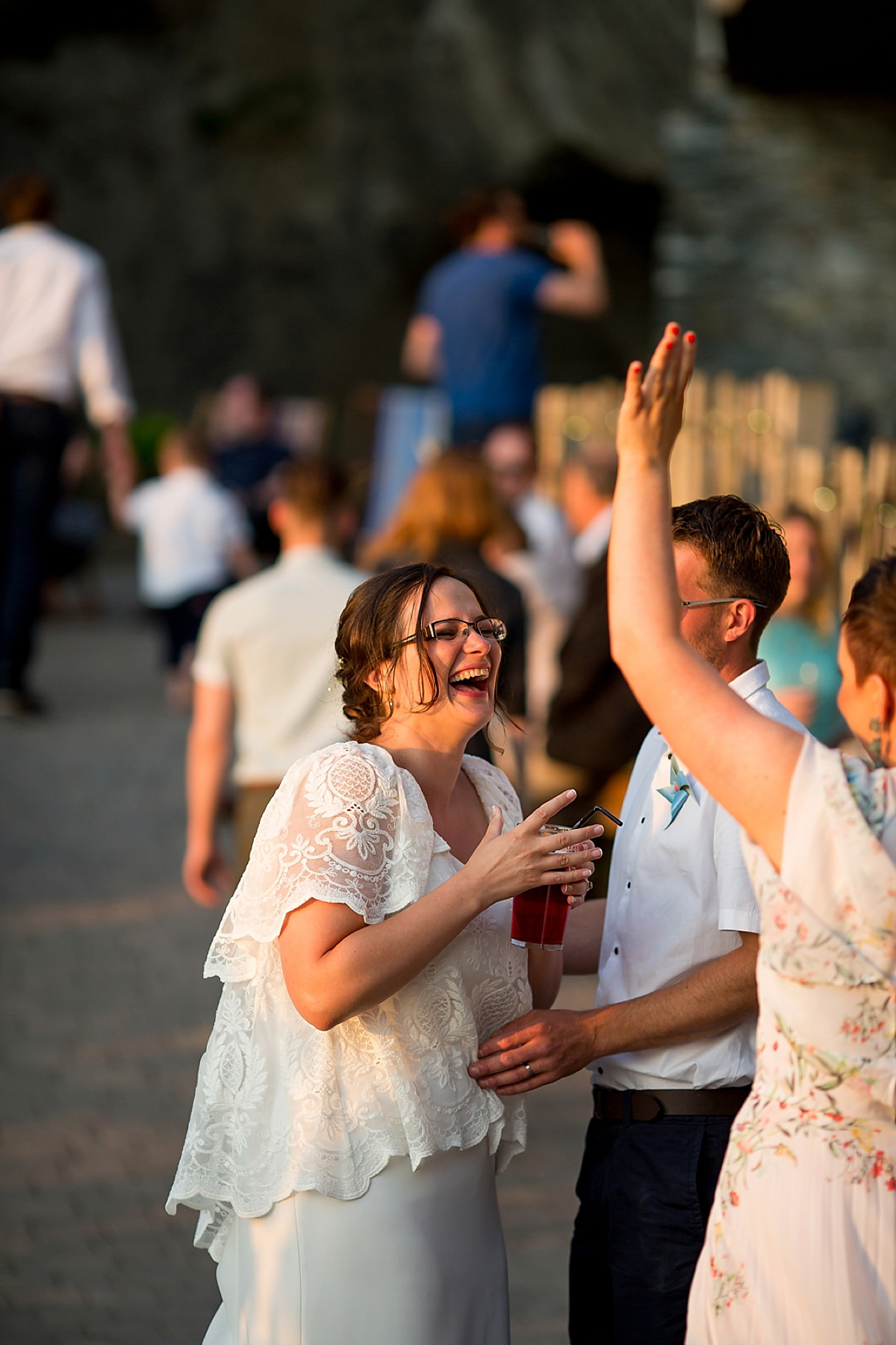 bouret lace beach wedding devon 3 3