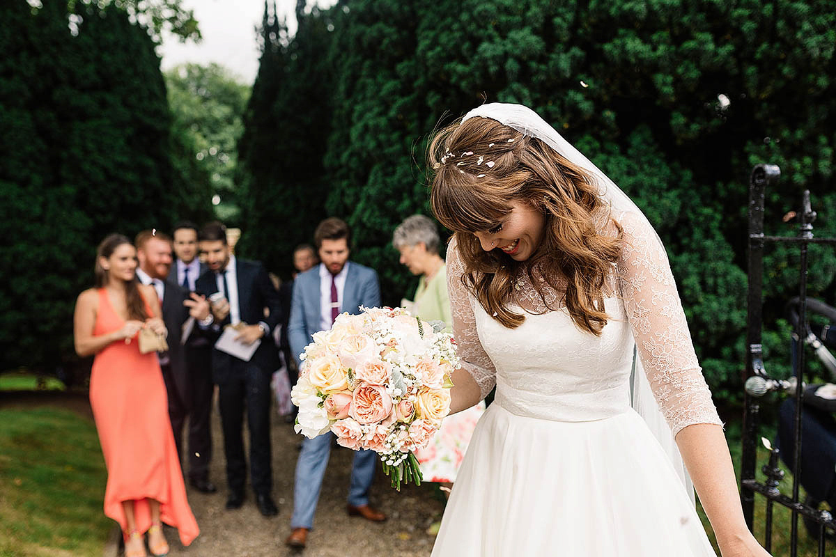 caroline castigliano peach wedding 35 3