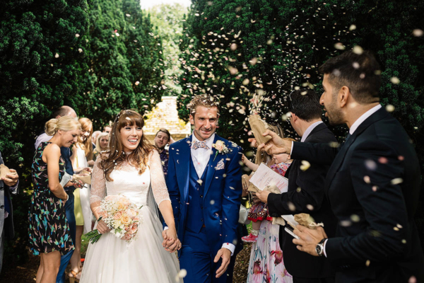 Caroline Castigliano Glamour and Bridesmaids in Peach For A Family Focused North Yorkshire Wedding