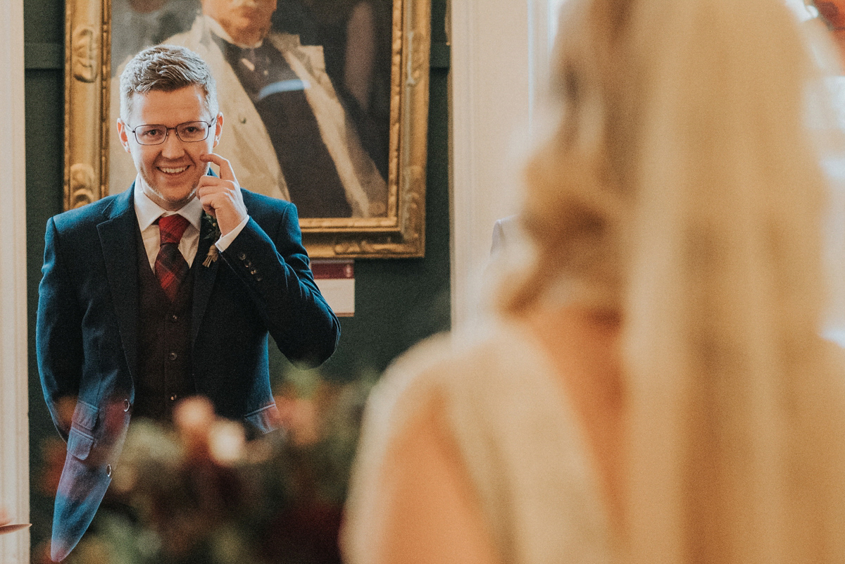 harlow jenny packham scottish winter wedding 10 1