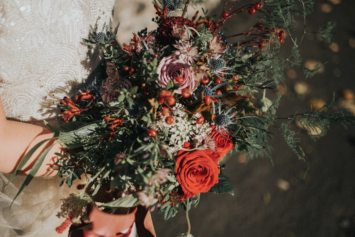 harlow jenny packham scottish winter wedding 16 1