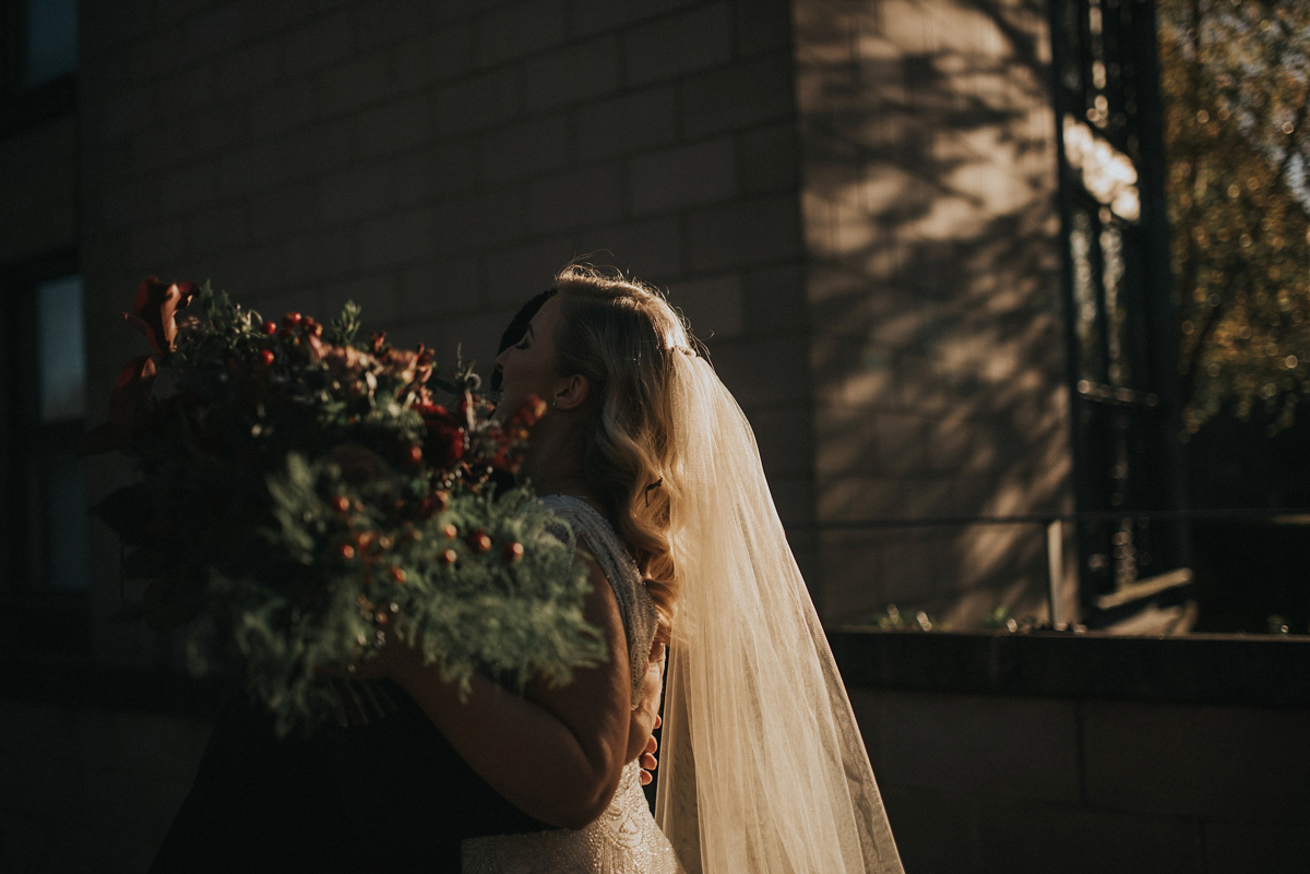 harlow jenny packham scottish winter wedding 17 1