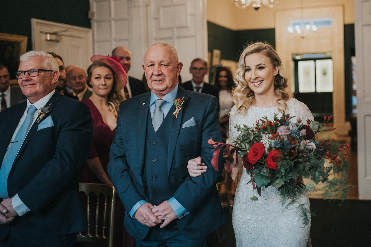 harlow jenny packham scottish winter wedding 32 1