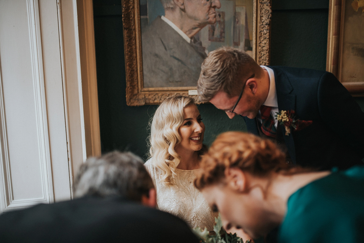 harlow jenny packham scottish winter wedding 42 1