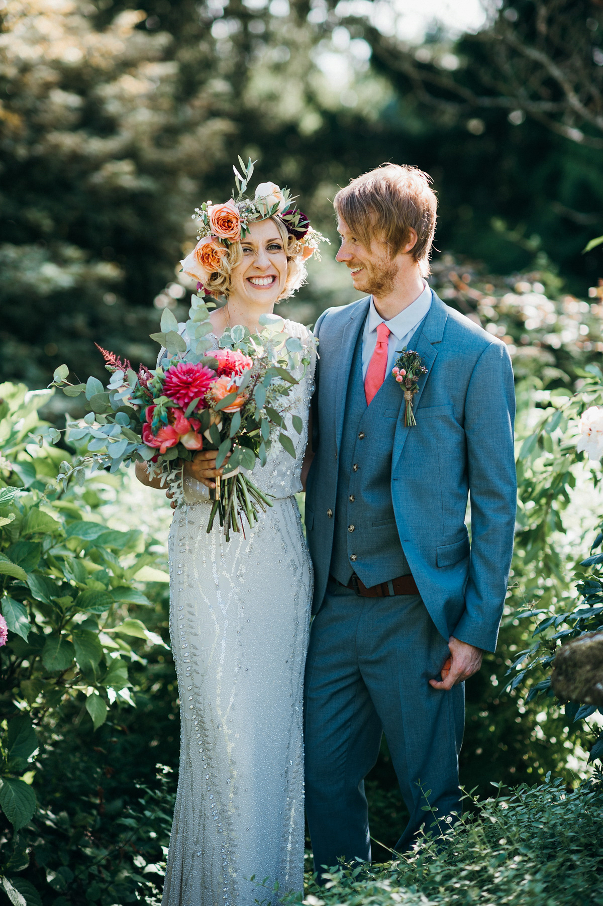 jenny packham coral wedding 36 1