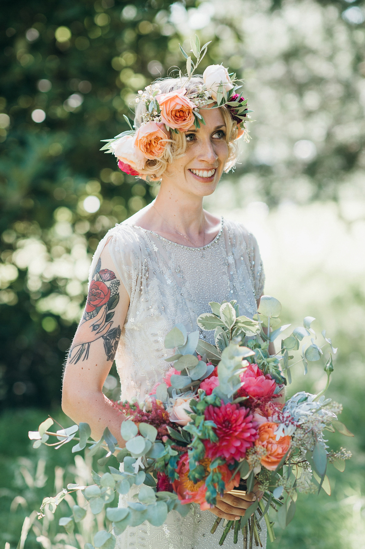 jenny packham coral wedding 40 1