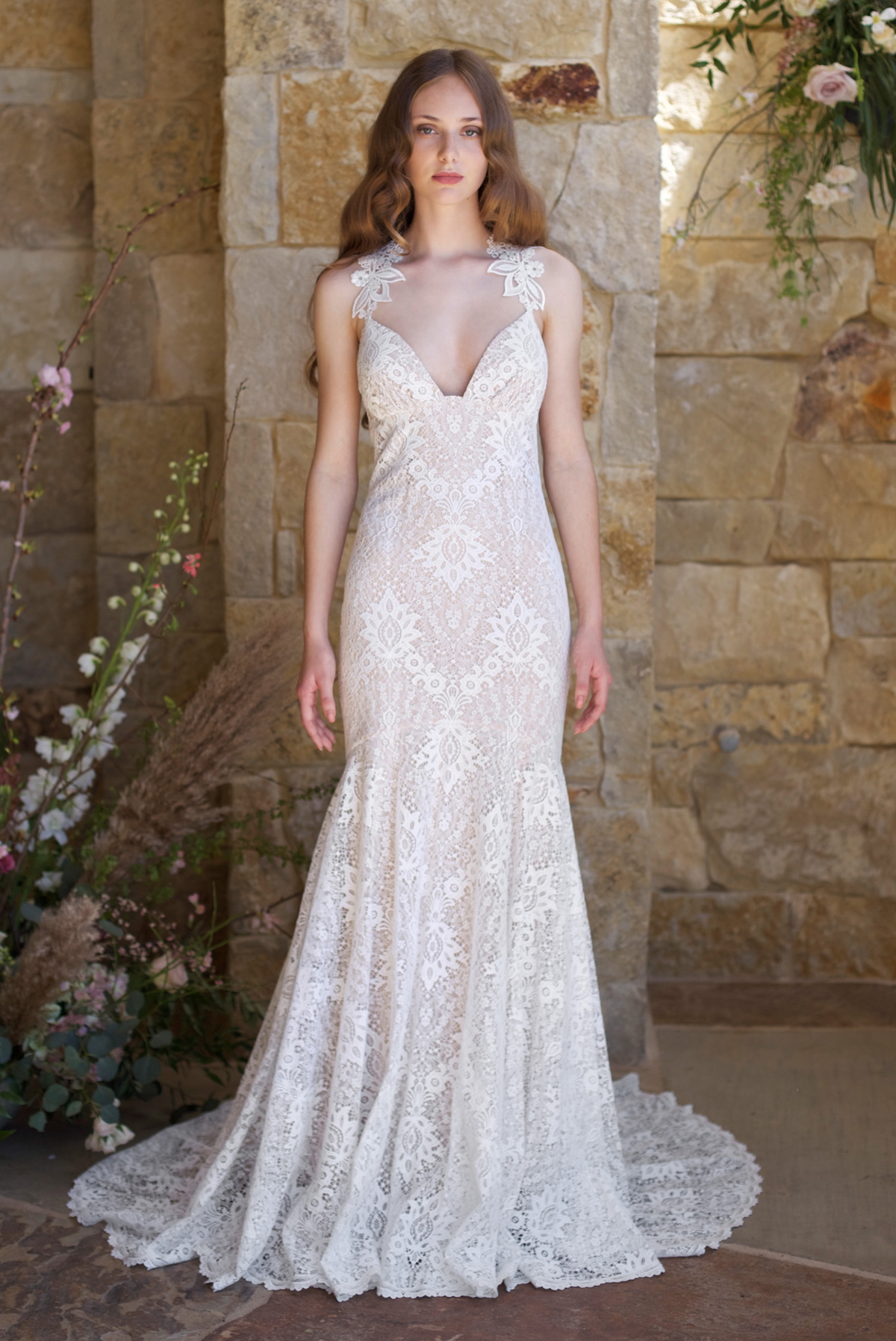little mistress jenna scallop lace wedding dress
