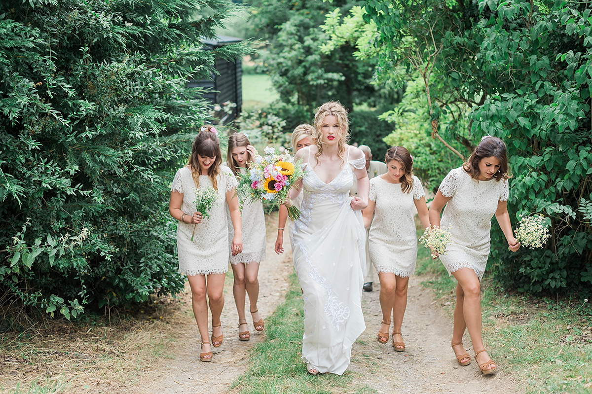 temperley bridal sunflowers woodland wedding 18 1