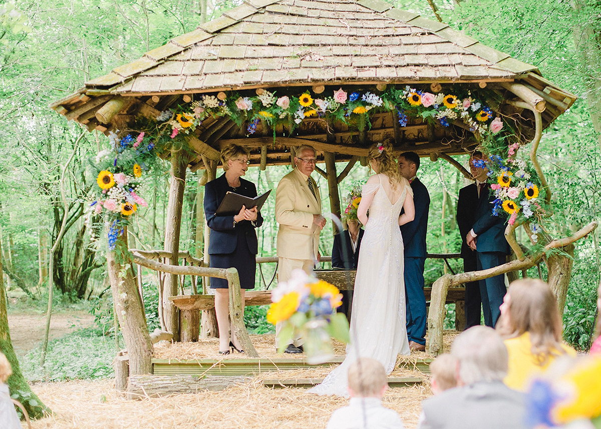 temperley bridal sunflowers woodland wedding 22 1