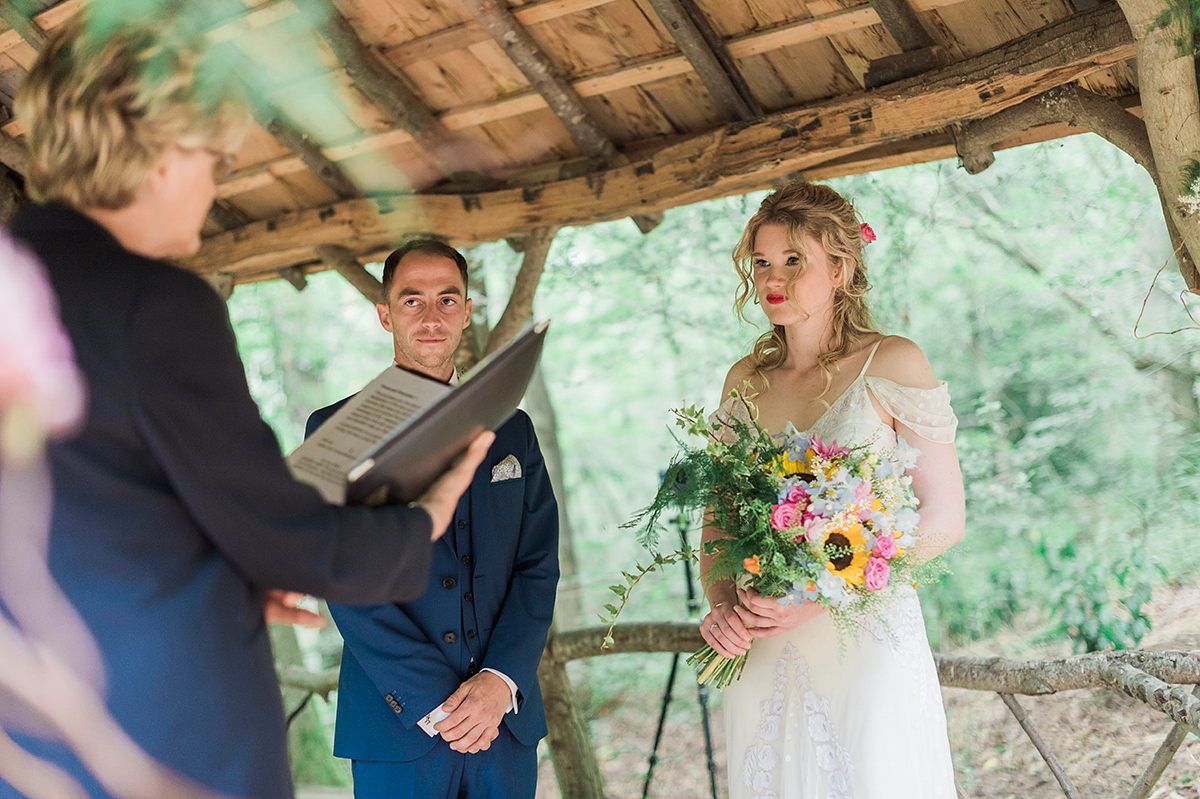 temperley bridal sunflowers woodland wedding 25 1