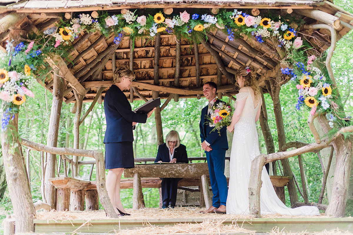 temperley bridal sunflowers woodland wedding 26 1