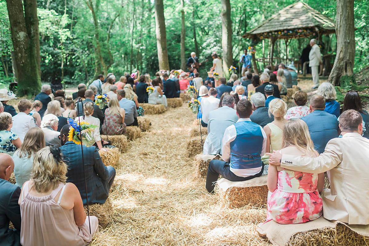 temperley bridal sunflowers woodland wedding 30 1