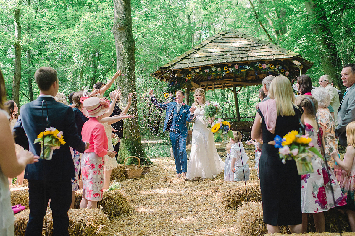 temperley bridal sunflowers woodland wedding 31 1