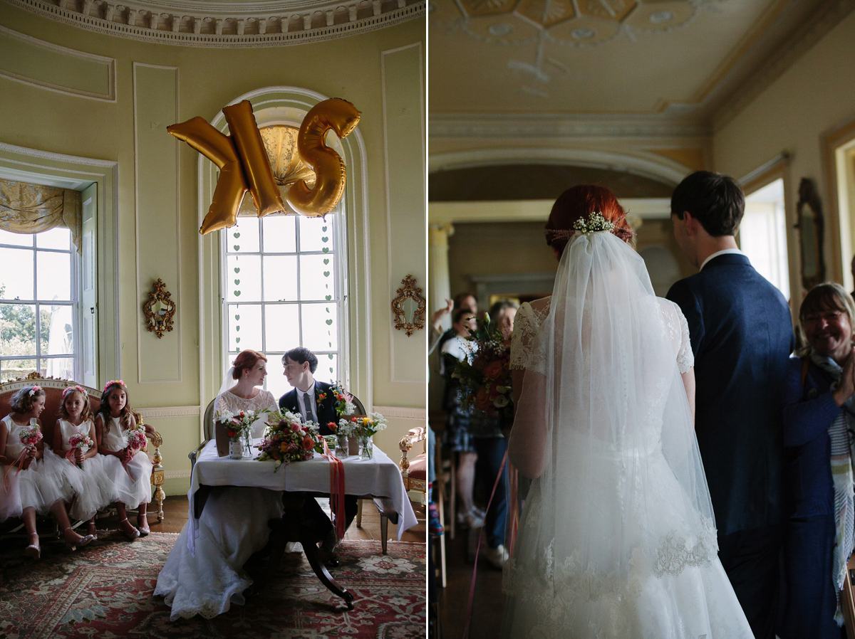 1950s village hall maggie sottero wedding 21 1