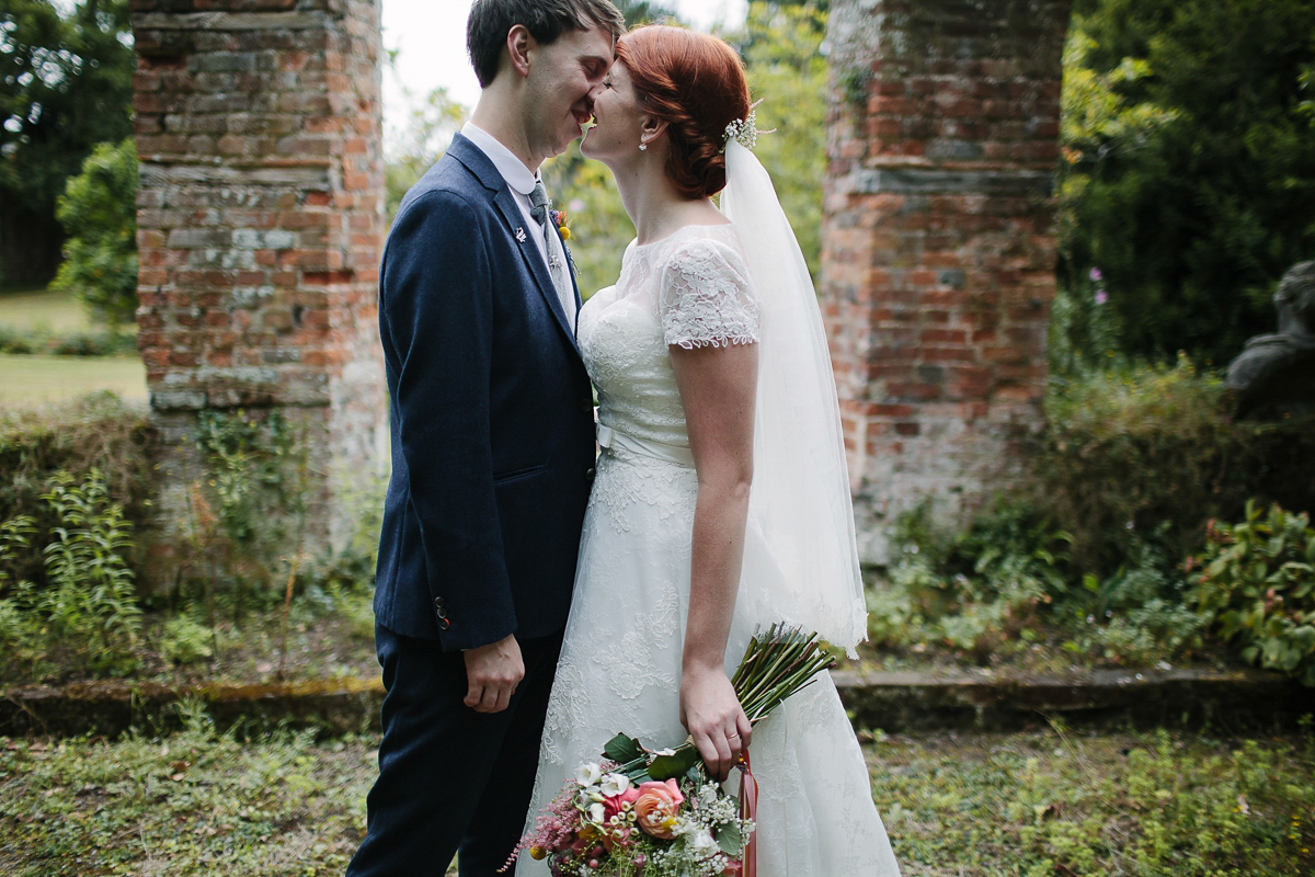 1950s village hall maggie sottero wedding 28 1