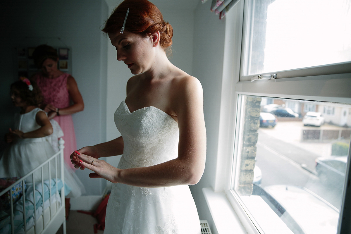 1950s village hall maggie sottero wedding 3 1