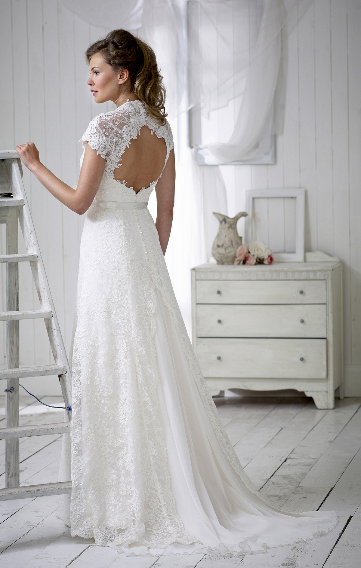 Cherish Back 100 - Nicola Anne - Handmade Couture Wedding Dresses Cherish Back 100
