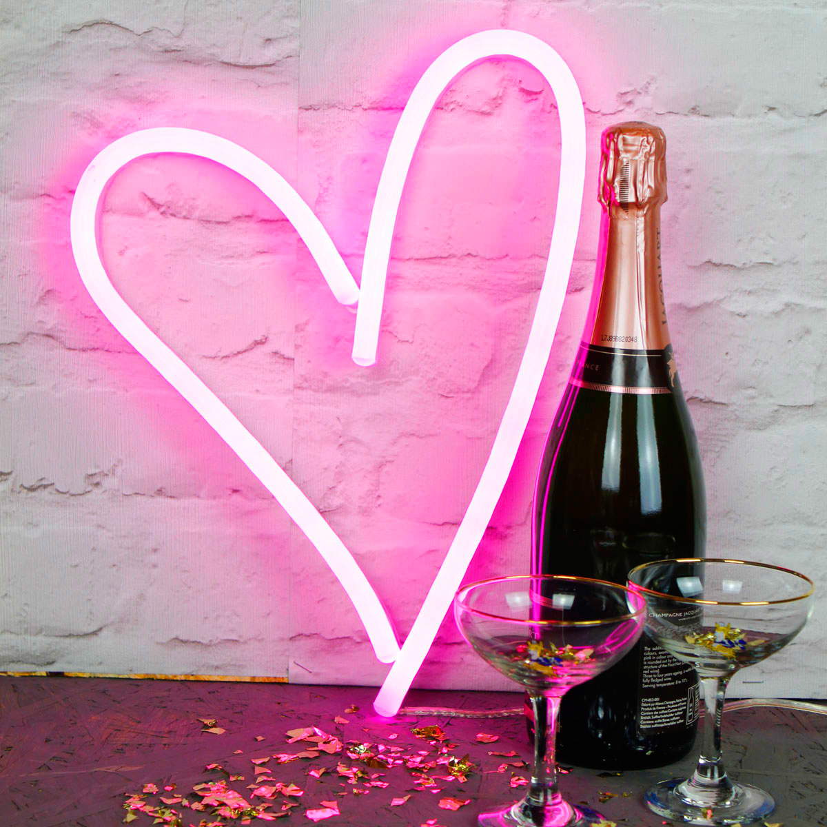 Love Inc. Heart LED Neon Light Pink £195.00