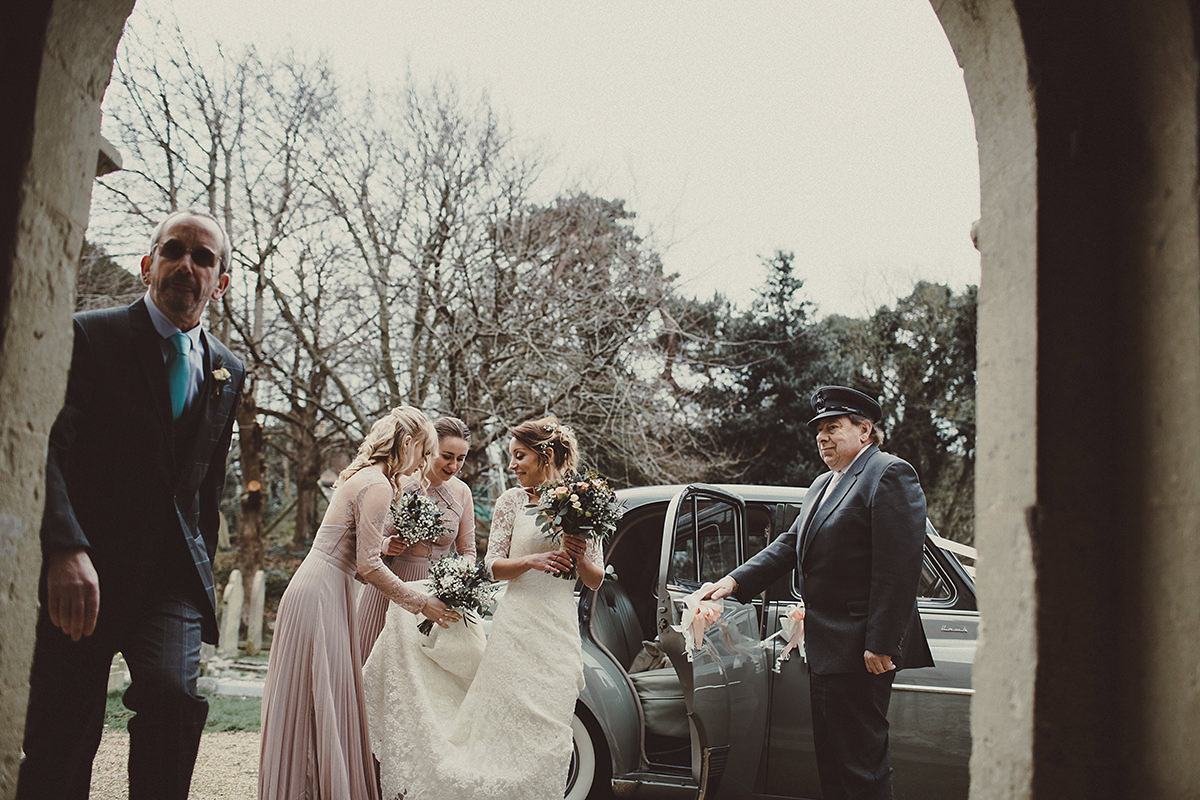 augusta jones isle of wight wedding 17 1 - A Classic Augusta Jones Gown for a Winter Wedding on the Isle Of Wight augusta jones isle of wight wedding 17 1