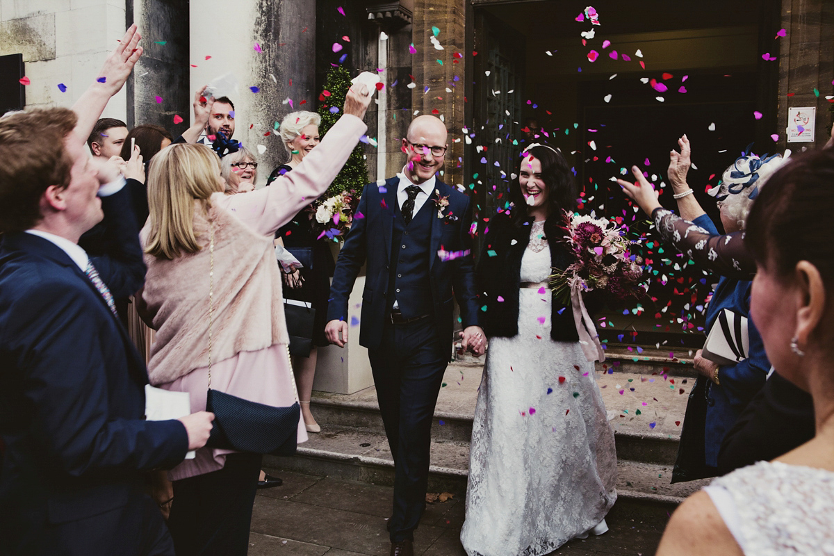 charlie brear dog friendly colourful warehouse wedding 35 1