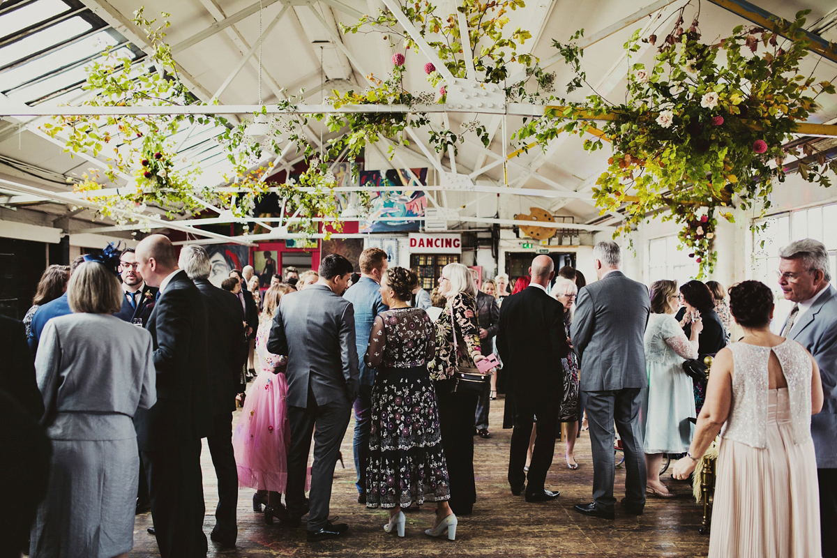 charlie brear dog friendly colourful warehouse wedding 49 1