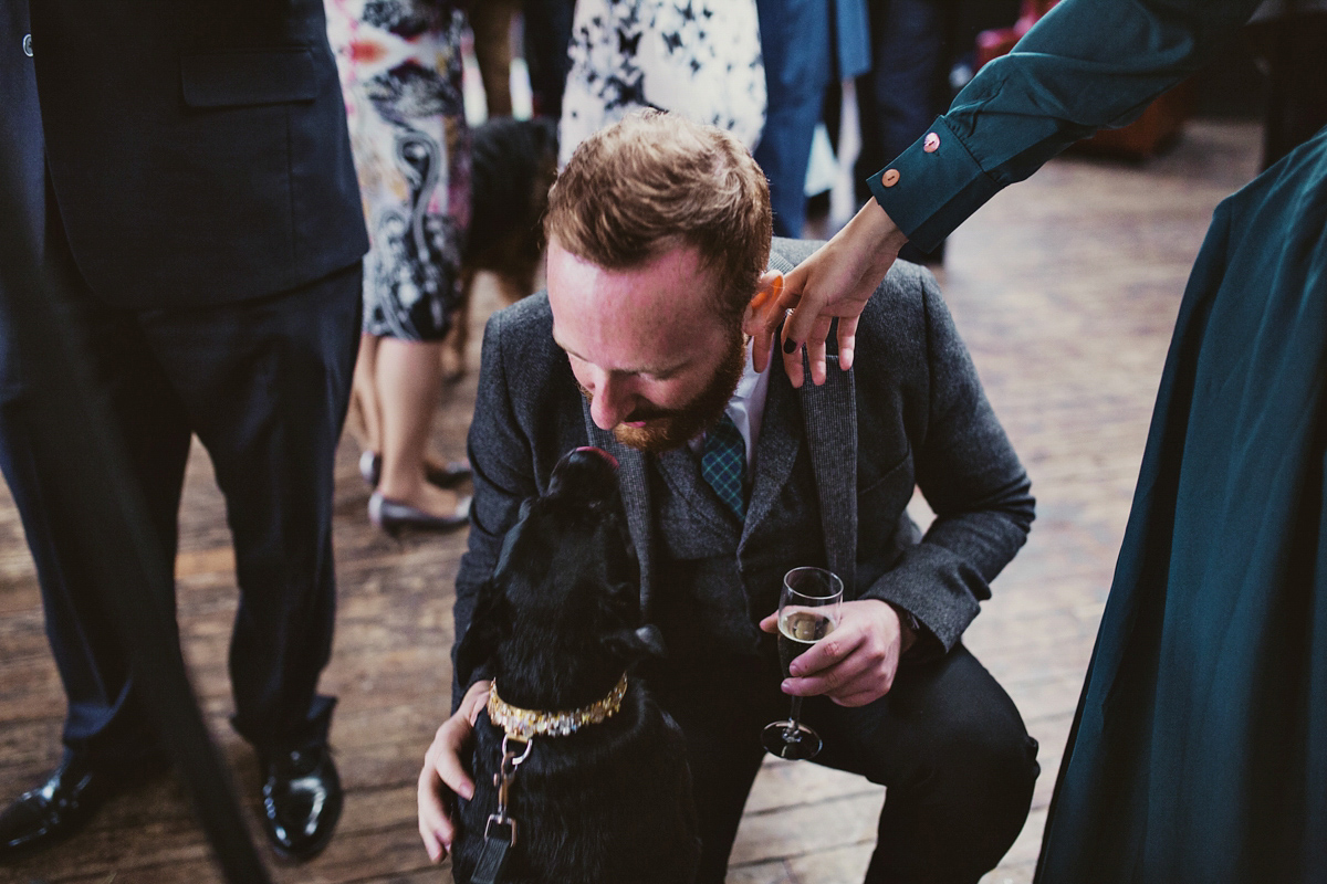 charlie brear dog friendly colourful warehouse wedding 55 1
