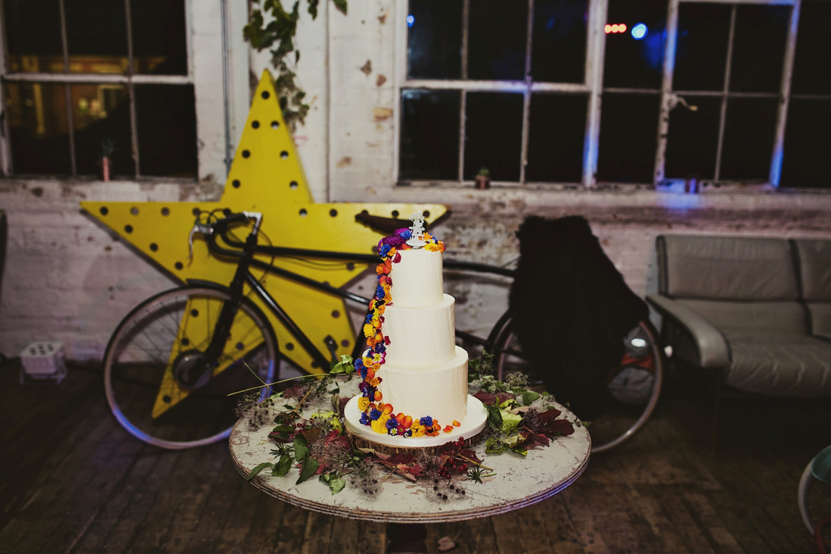 charlie brear dog friendly colourful warehouse wedding 75 1