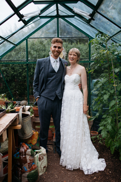 A Halfpenny London Gown for an Artistic and Handmade Garden Wedding