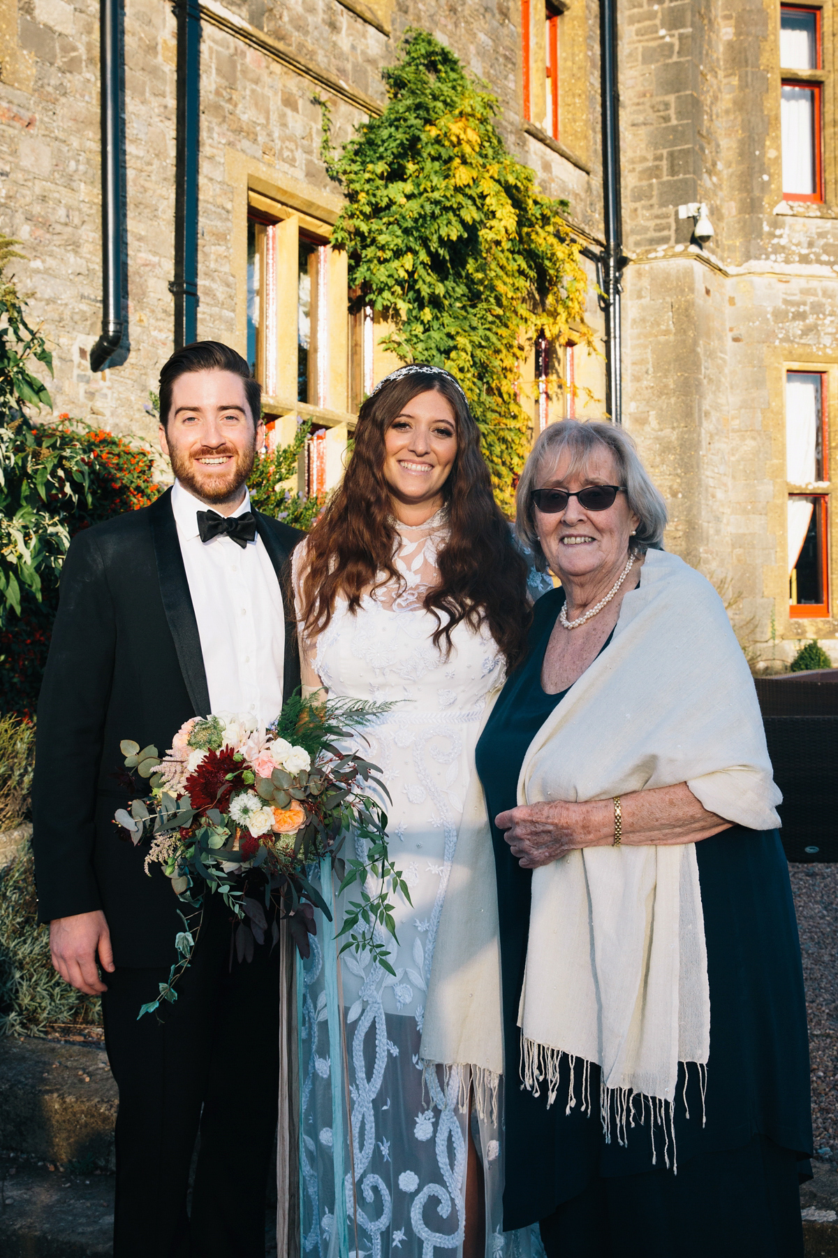 hermione de paula bride 36 1 - A Hermione de Paula Embroidered Gown for a Celestial Inspired Country House Wedding hermione de paula bride 36 1