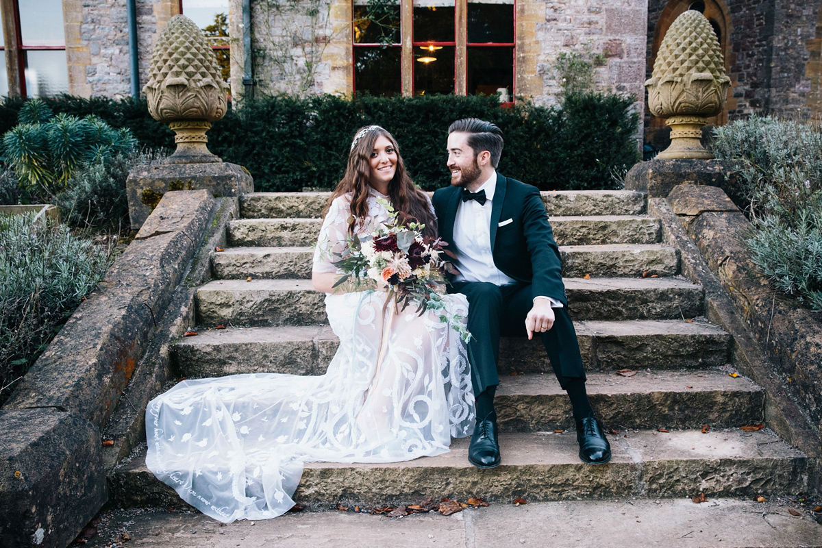 hermione de paula bride 46 1 - A Hermione de Paula Embroidered Gown for a Celestial Inspired Country House Wedding hermione de paula bride 46 1