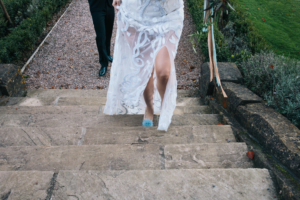 hermione de paula bride 69 1 - A Hermione de Paula Embroidered Gown for a Celestial Inspired Country House Wedding hermione de paula bride 69 1