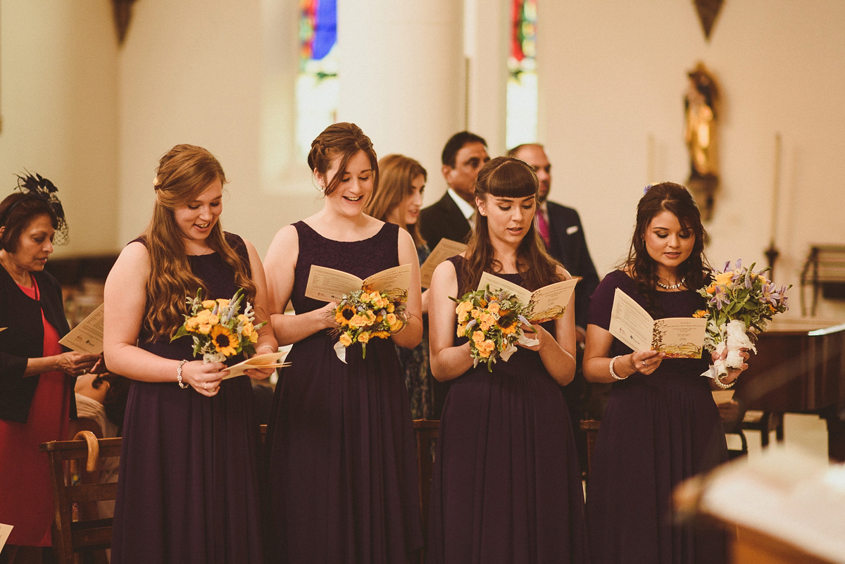 lusan mandongus bride 13 1 - A Lusan Mandongus Gown and Bridesmaids in Purple for an English Autumn Wedding lusan mandongus bride 13 1