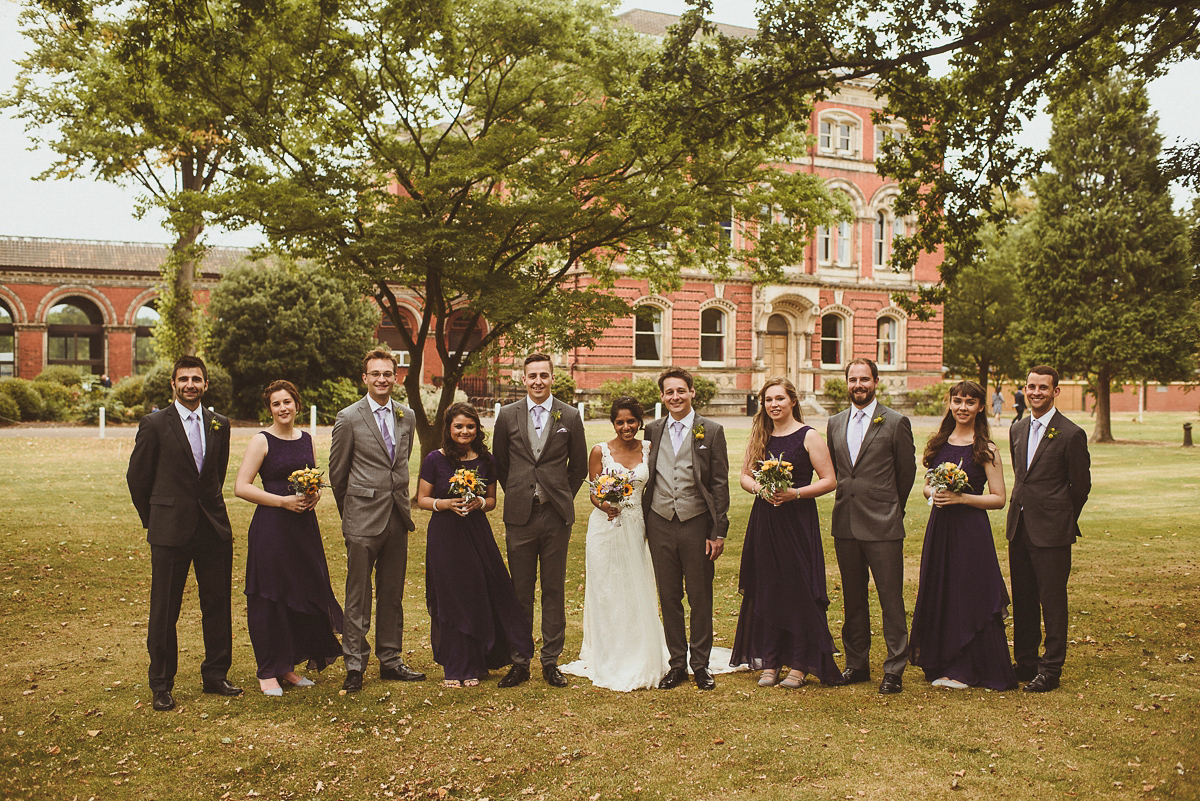 lusan mandongus bride 30 1 - A Lusan Mandongus Gown and Bridesmaids in Purple for an English Autumn Wedding lusan mandongus bride 30 1