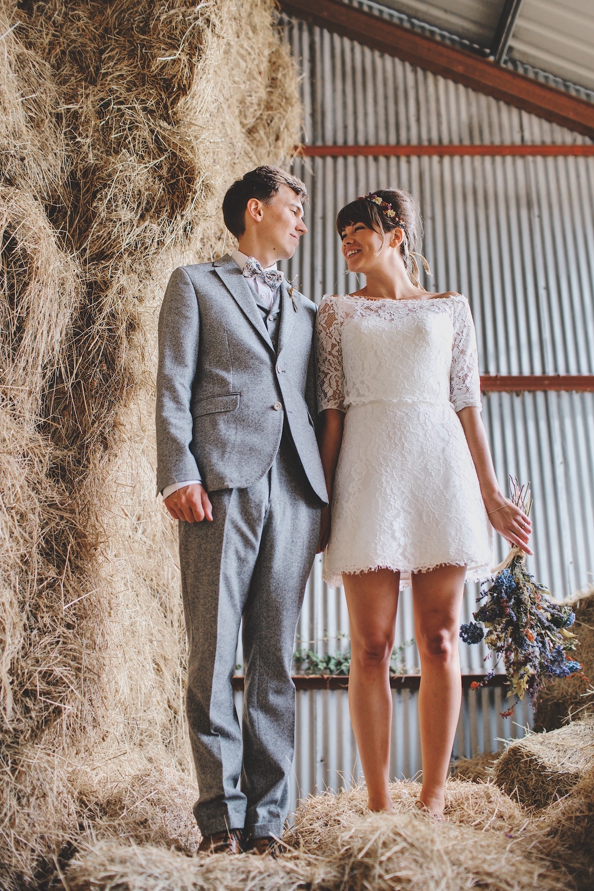 A Short Pronovias Dress For A 60 s Festival Inspired Country Wedding Love My Dress UK Wedding Blog Podcast Directory Shop