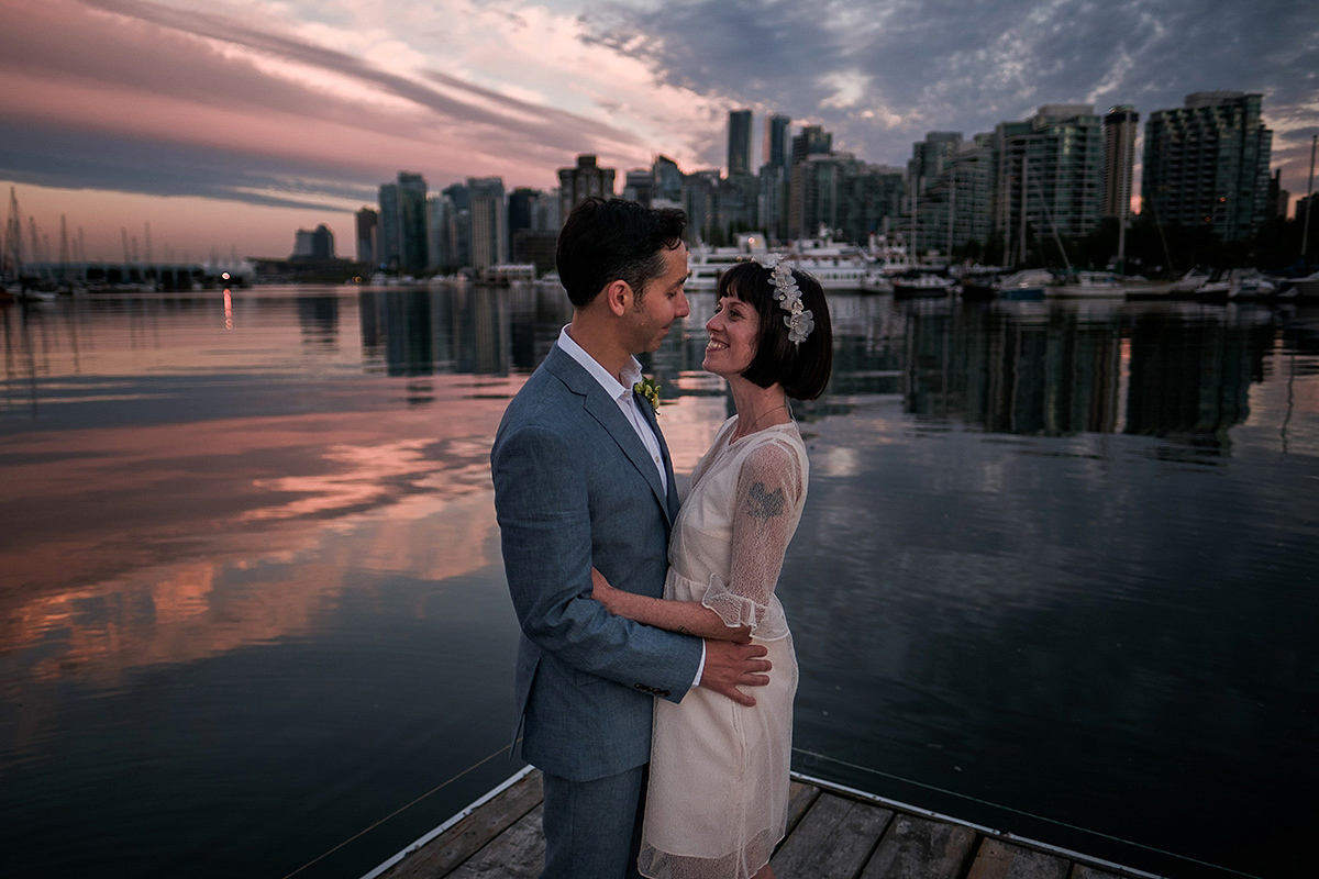 short wedding dress vancouver wedding 28 1