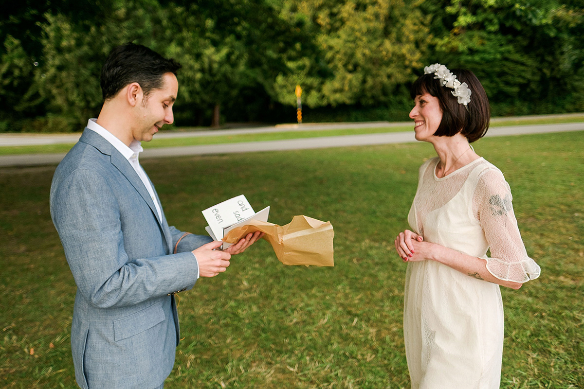 short wedding dress vancouver wedding 8 1