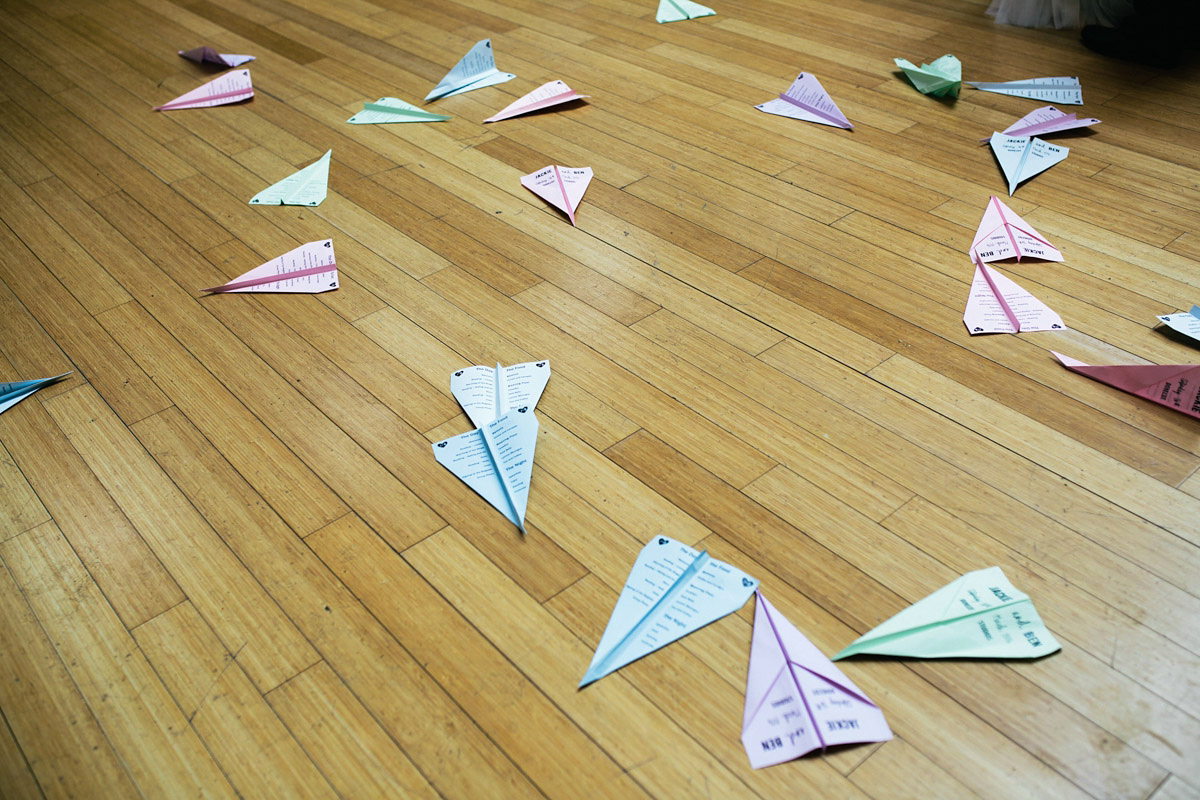 watters dress paper planes colourful wedding 36 1