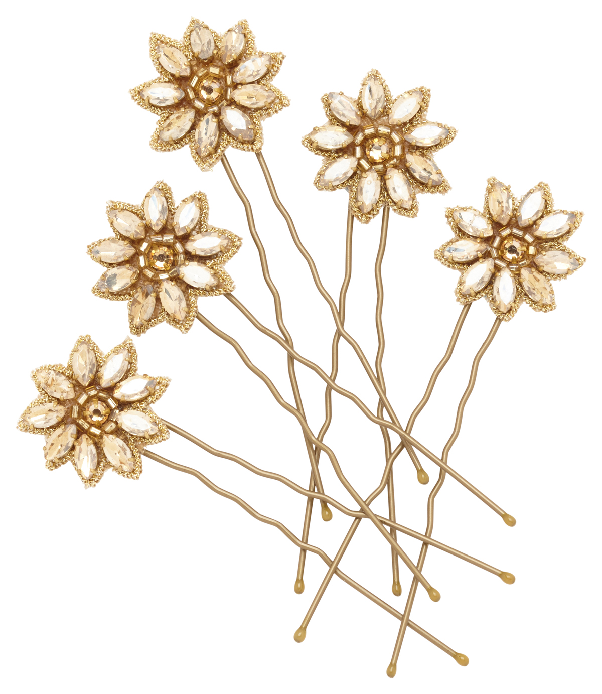 Gold Daisy Pins - Your Invitation to a Bridal Accessory Evening with Emmy London, Thursday 15th June Gold Daisy Pins