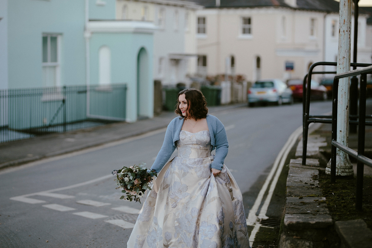 Oleg Cassini wedding dress 21 1 - A Glamorous Oleg Cassini Gown for a Stylish and Quirky Isle of Wight Wedding Oleg Cassini wedding dress 21 1