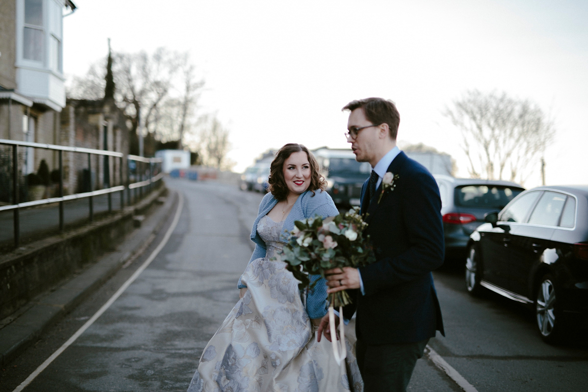 Oleg Cassini wedding dress 31 1 - A Glamorous Oleg Cassini Gown for a Stylish and Quirky Isle of Wight Wedding Oleg Cassini wedding dress 31 1