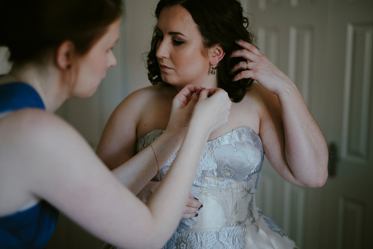 Oleg Cassini wedding dress 69 1 - A Glamorous Oleg Cassini Gown for a Stylish and Quirky Isle of Wight Wedding Oleg Cassini wedding dress 69 1